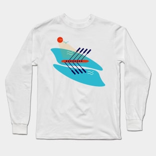 Rowing Boat Crew Racing Regatta Long Sleeve T-Shirt